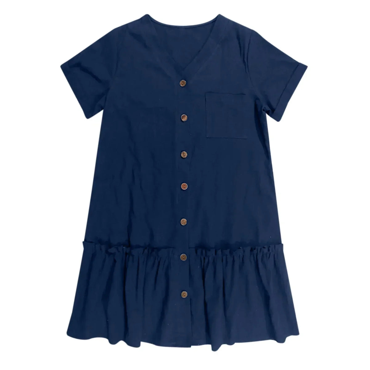 ⌛Zeitlich begrenztes Angebot – Lässiges Kleid aus Baumwoll-Leinen-Mischgewebe