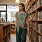 Frauen elegantes zweiteiliges Set mit Print