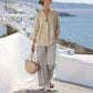 Damen gestreiftes zweiteiliges Sommer-Set