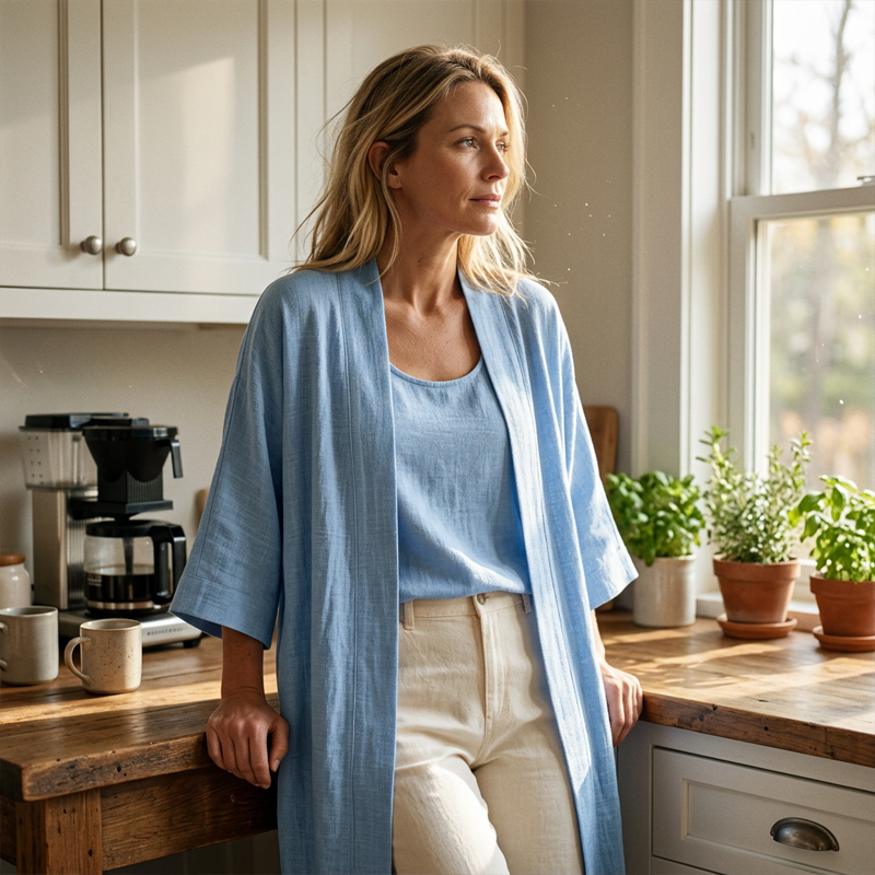 🌺2-teiliges Set aus Tanktop und Strickjacke für Damen
