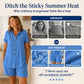 2-teiliges Set aus Damen-Hemd mit Knopfleiste und Shorts
