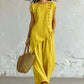 2-teiliges Set aus Oberteil mit asymmetrischem Saum und Hose für Damen