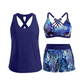 👙🌊3-teiliges Damen-Badeanzug-Set: Tankini mit Shorts🤸