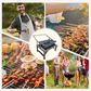 Tragbares BBQ-Grillset mit rotierendem Grillrost