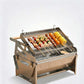 Tragbarer Edelstahl-BBQ-Grill mit Wendefunktion