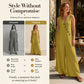 Damen ärmelloser V-Ausschnitt Jumpsuit mit Taschen