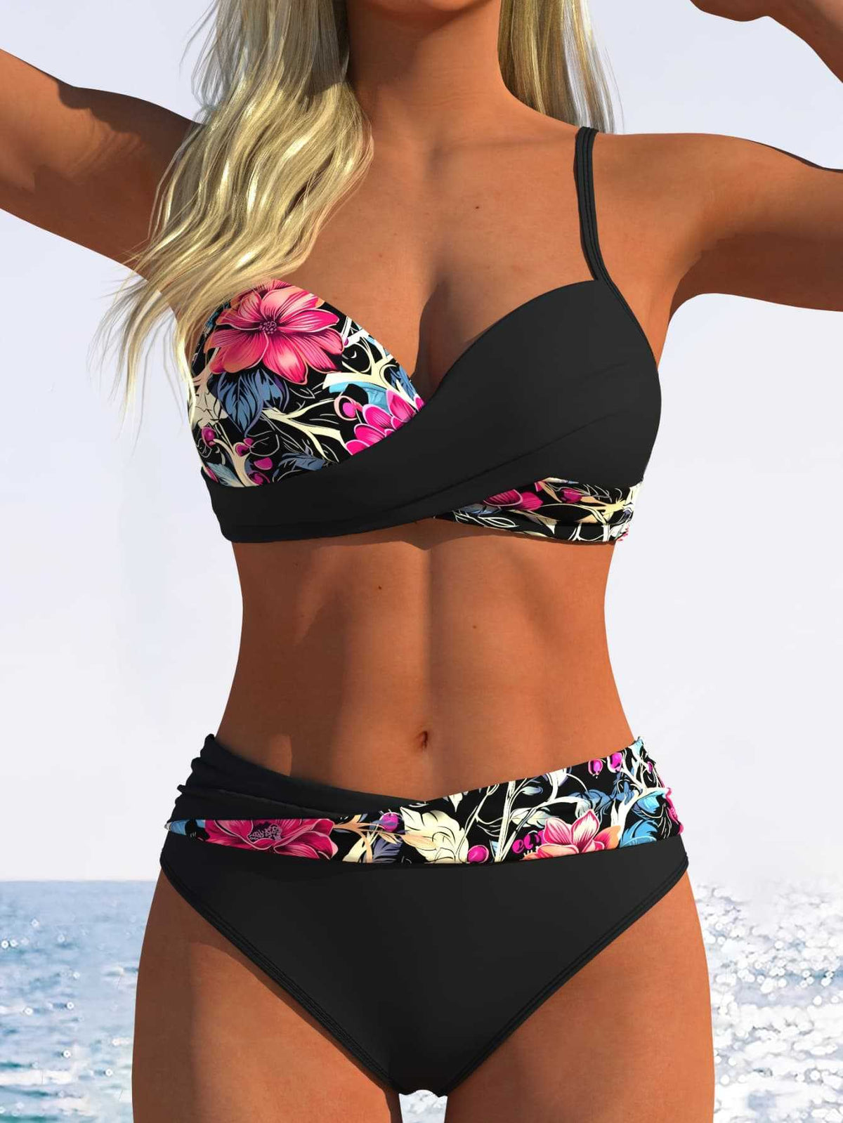 👙 50% RABATT! 🌺 Sommerlicher Bikini mit Print – Sexy, zweiteilig & vielseitig – Perfekt für Strand, Pool oder Sonnenbaden – leicht, bequem & schnell trocknend ☀️✨