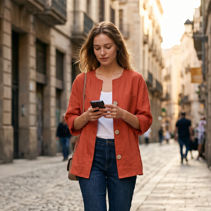 Sommerbluse für Damen in lockerer Passform