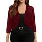 Damen schimmernde Mesh-Cardigan mit offenem Vorderteil
