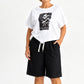 Damen lässiges zweiteiliges Sommer-Shorts-Set