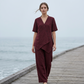 🚨 Eilmeldung: 50% endet heute Nacht! Set aus asymmetrischem Oberteil und Hose mit weitem Bein für Damen