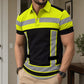 📢📢50% RABATT!! ⏰Herren Kurzarm-Shirt mit hoher Sichtbarkeit und Reflexstreifen