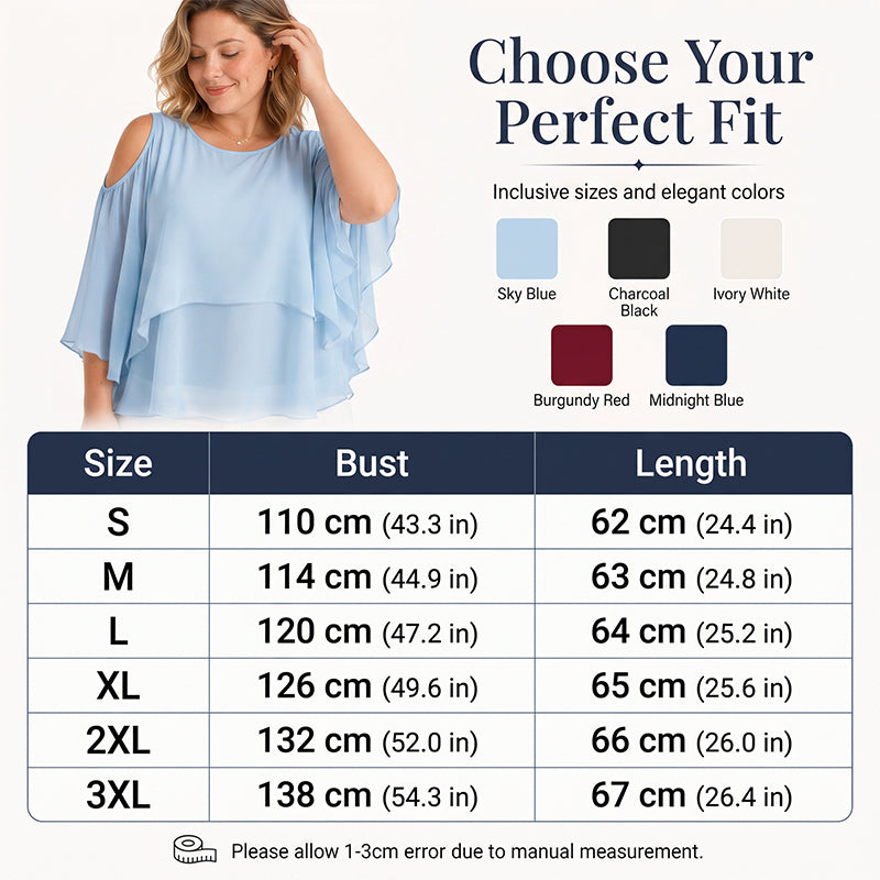 ⌛Zeitlich begrenztes Angebot – Damen Sommer Cold-Shoulder-Rüschen-Oberteil