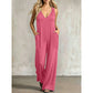 👗 JETZT 50 % RABATT! 🌊 Lässiger Sommer-Jumpsuit für Damen mit V-Ausschnitt – lockere, weite Beine, tiefe Seitentaschen und integrierte Kapuze – vom Strand direkt zum Abendessen ☀️