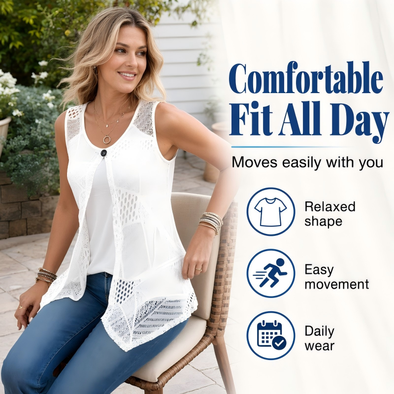 ⌛Zeitlich begrenztes Angebot – Lagen-Tanktop aus Spitze für Damen
