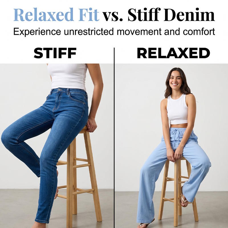👖Lässige Damenhose mit geradem Bein