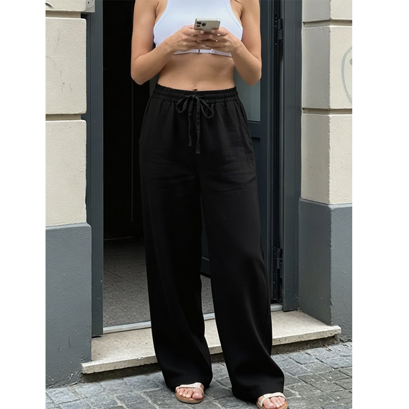 👖Lässige Damenhose mit geradem Bein