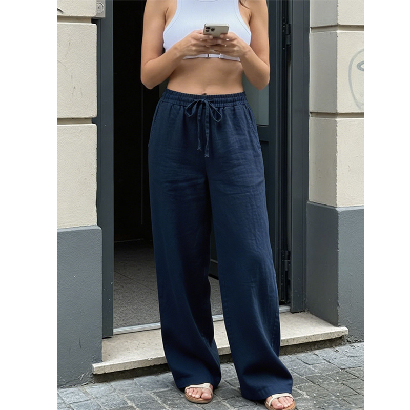👖Lässige Damenhose mit geradem Bein