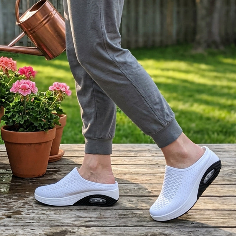 ⭐ 4,9 Sterne – nicht ohne Grund! Atmungsaktive Mesh-Plateauslipper für Damen