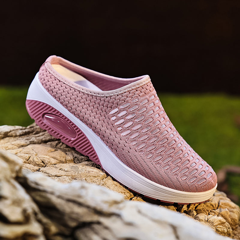 ⭐ 4,9 Sterne – nicht ohne Grund! Atmungsaktive Mesh-Plateauslipper für Damen