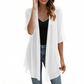Damen leichter Chiffon-Cardigan mit offener Vorderseite