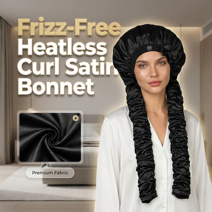 Hitzefreie Locken-Satin-Schlafhaube
