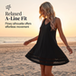 Aktueller Trend🔥 Ärmelloses Kleid mit gestanztem Saum – vielseitiges Modell mit V-Ausschnitt