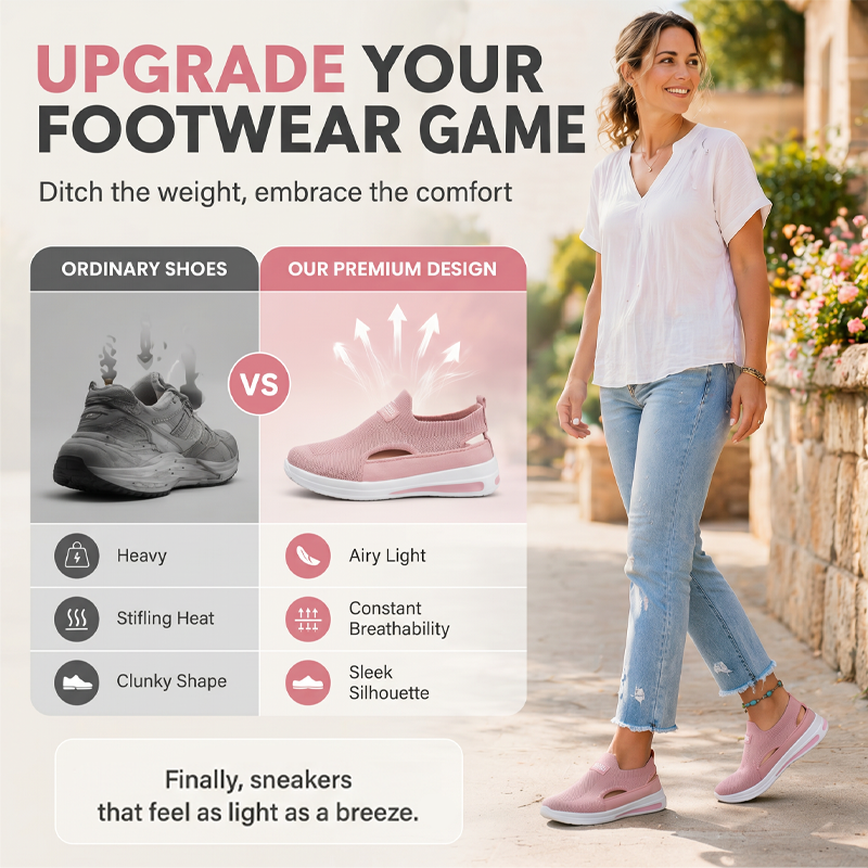 💞 Über 100.000 verkauft – der beliebteste Hit – jetzt zum halben Preis ✨Sommer-Slip-On-Wanderschuhe für Damen