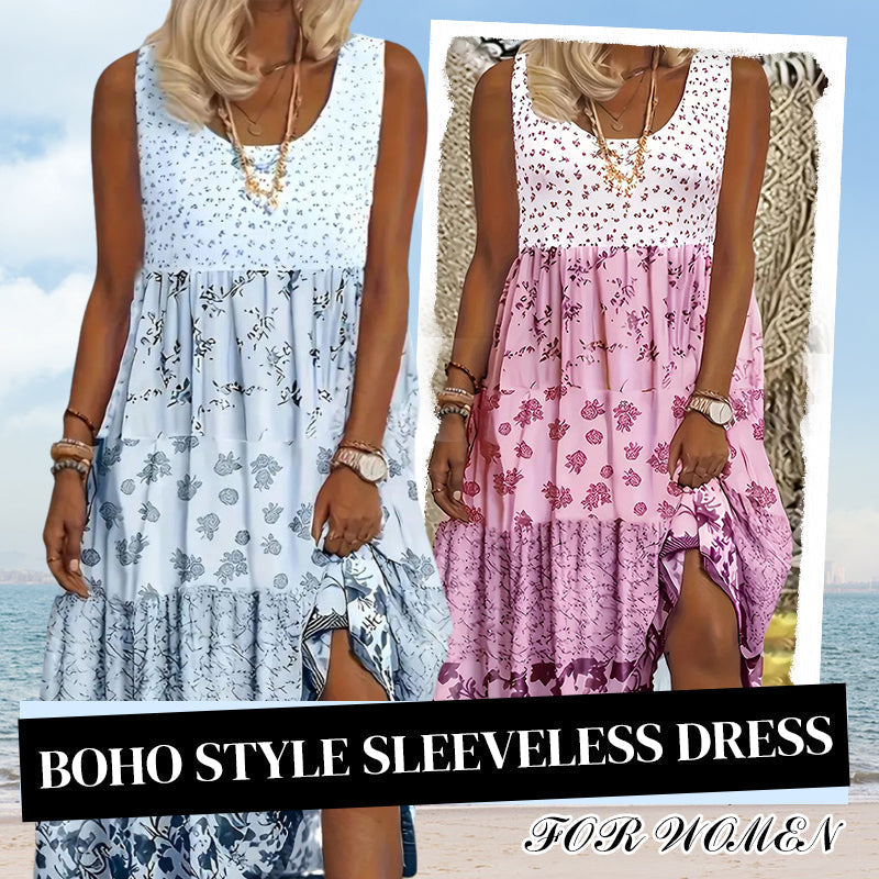 ⌛Zeitlich begrenztes Angebot – Ärmelloses Damenkleid im Boho-Stil