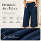 🔥 50 % RABATT + MEHR ALS 50.000 VERKAUFT 👖 Damen-7/8-Hose in weiter Passform – Luftiger Baumwollmix, bequem & figurschmeichelnd ✨