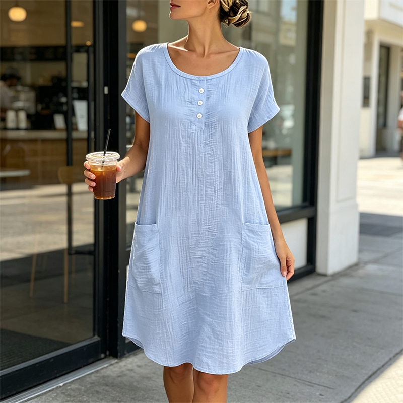 🌸 50 % RABATT 👗 Damenkleid – Atmungsaktiv, weich und bequem für jeden Tag ✨