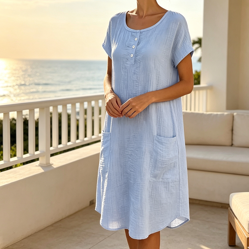🌸 50 % RABATT 👗 Damenkleid – Atmungsaktiv, weich und bequem für jeden Tag ✨