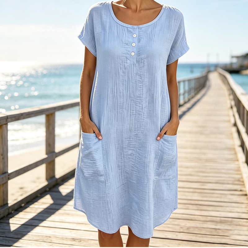 🌸 50 % RABATT 👗 Damenkleid – Atmungsaktiv, weich und bequem für jeden Tag ✨