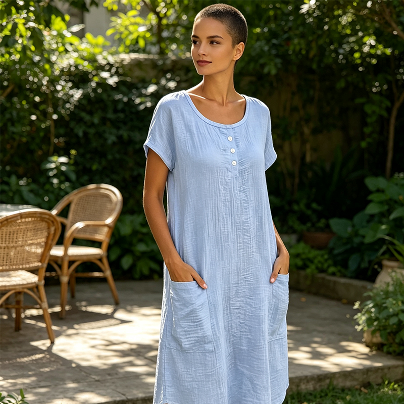 🌸 50 % RABATT 👗 Damenkleid – Atmungsaktiv, weich und bequem für jeden Tag ✨