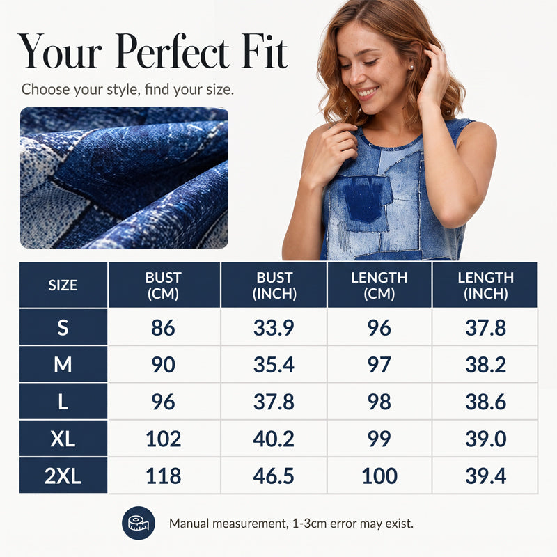 🔥 50 % RABATT 👗 Kleid im Denim-Look – Leicht, weich und luftig, ohne sich steif anzufühlen ✨