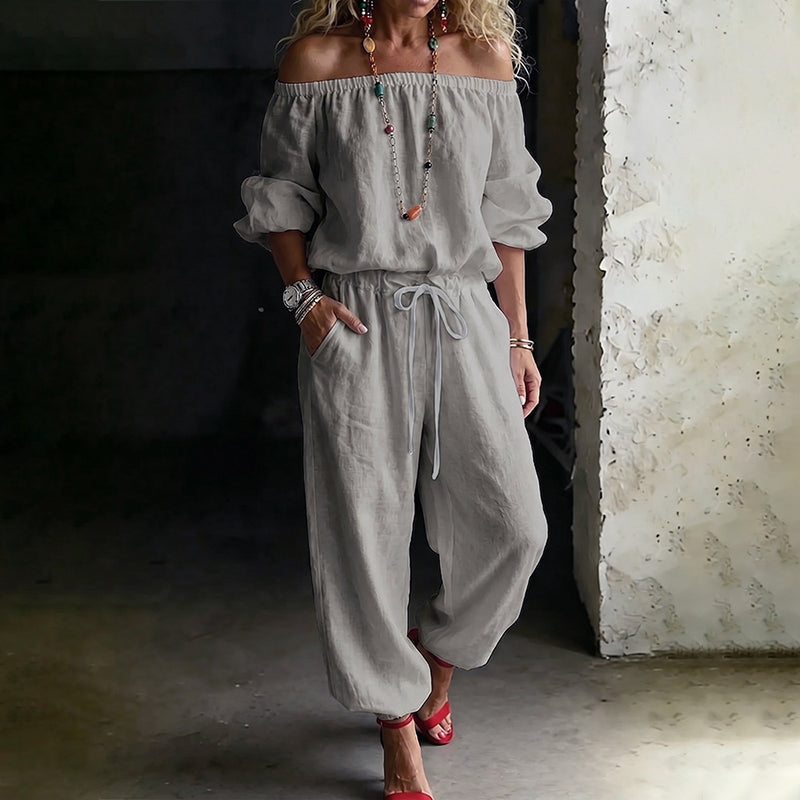 ⏰ Countdown läuft – 50% nur noch 3 Tage! Off-Shoulder-Jumpsuit für Damen