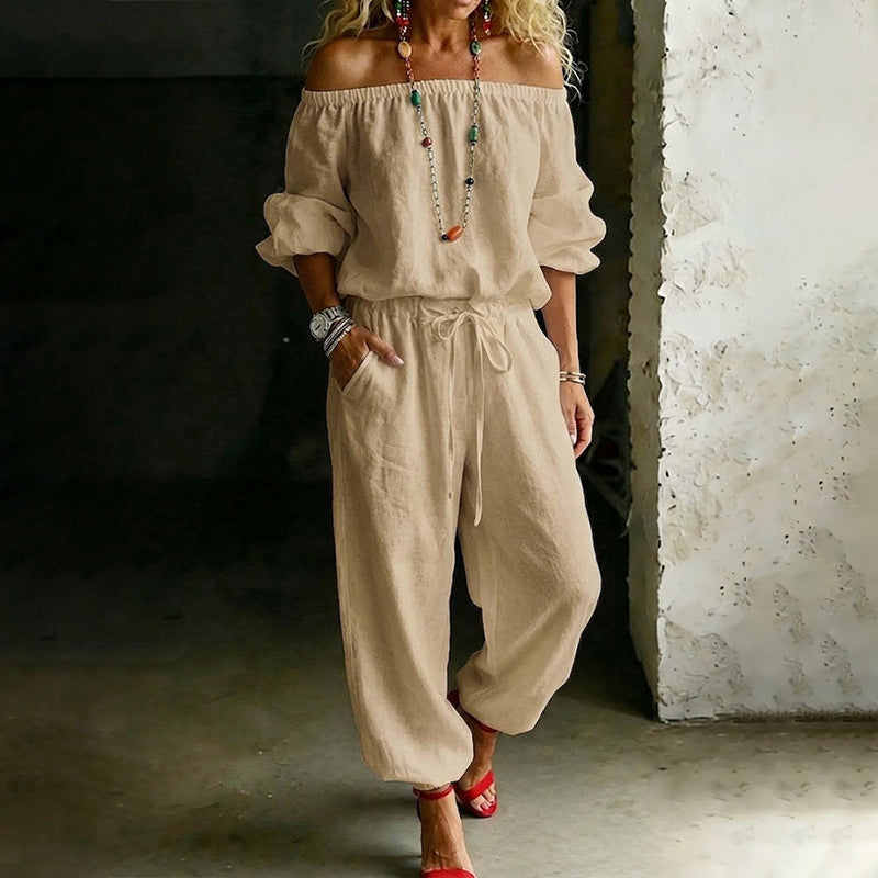 ⏰ Countdown läuft – 50% nur noch 3 Tage! Off-Shoulder-Jumpsuit für Damen