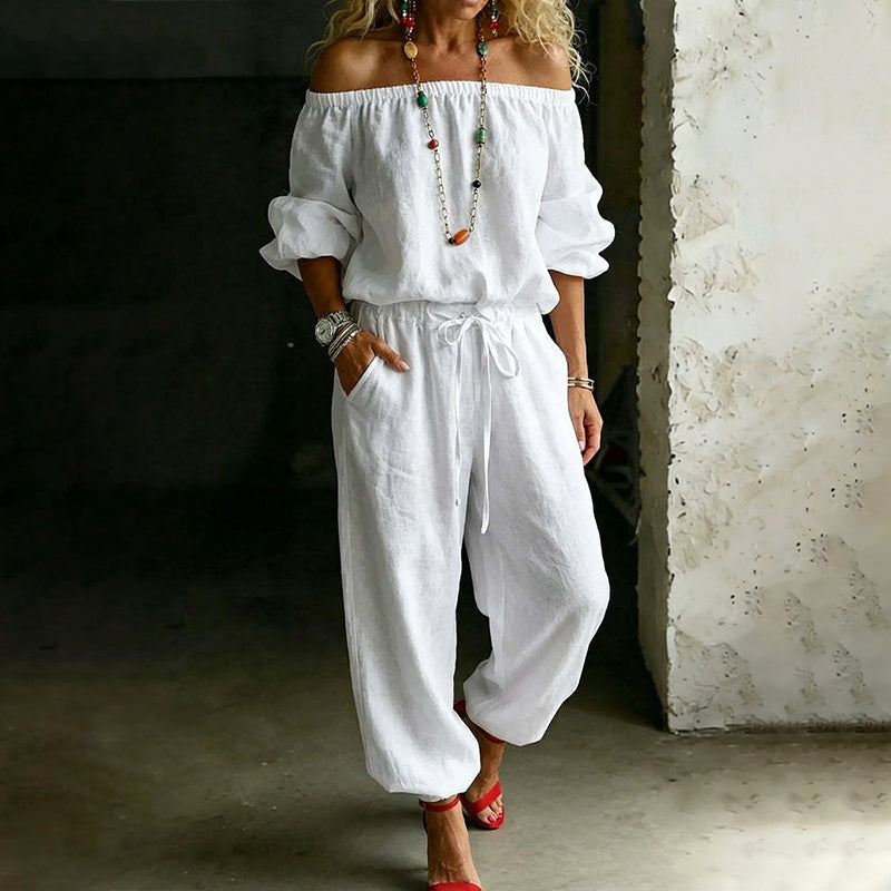 ⏰ Countdown läuft – 50% nur noch 3 Tage! Off-Shoulder-Jumpsuit für Damen