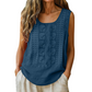 ⌛Zeitlich begrenztes Angebot – Damen bestickte Tanktops mit rundem Ausschnitt