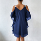 ✨👗 NUR FÜR KURZE ZEIT 50% RABATT! 💃Maxikleid mit V-Ausschnitt und Cut-Outs an den Schultern – Trendige Cut-outs und eleganter Fall – Ein echter Hingucker auf jedem Event.