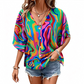 🛍️  Bohemian-Bluse mit V-Ausschnitt – luftige Passform, vielseitig kombinierbar, ideal für Urlaub & Alltag ✨