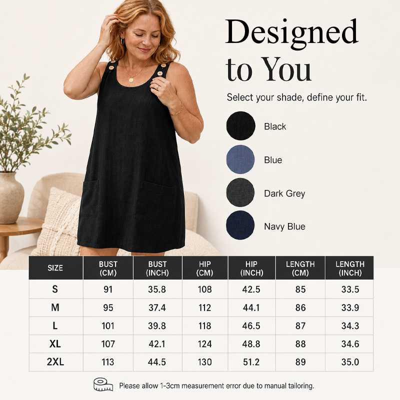 ✨✨Ärmelloses Tanktop-Kleid für Damen mit Taschen💕