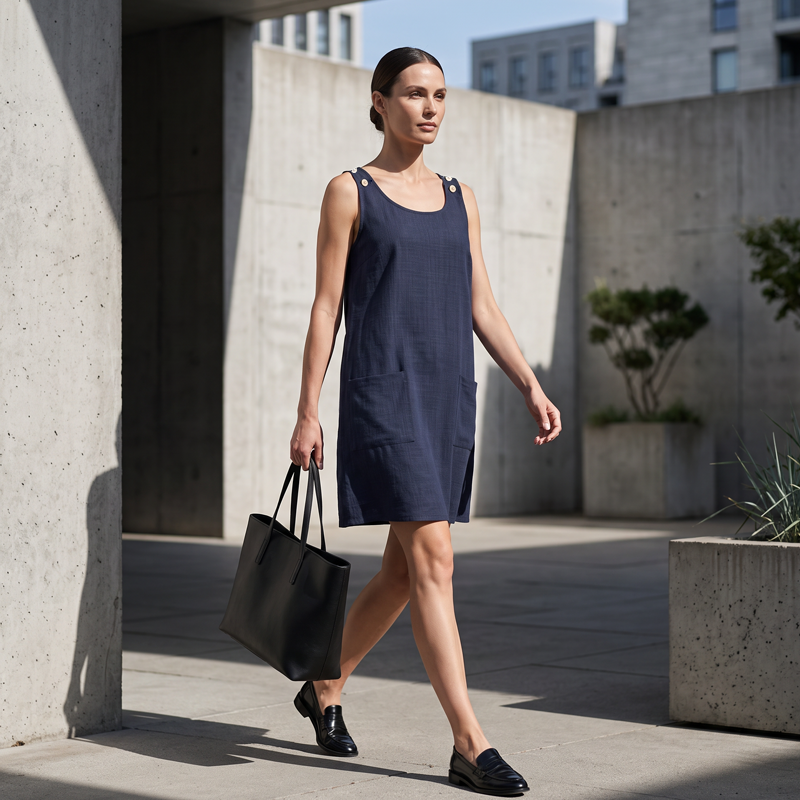 ✨✨Ärmelloses Tanktop-Kleid für Damen mit Taschen💕