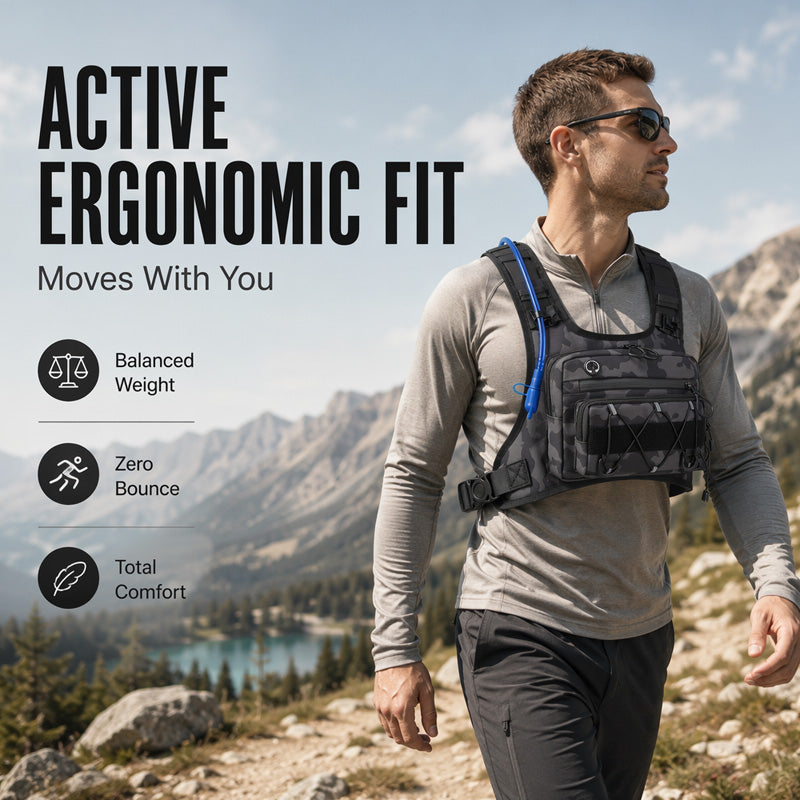 🔥 Heute -50 %! 🚴 Trinkrucksack-Radweste für Herren