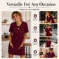 Lockeres Sommer-T-Shirt-Kleid für Damen mit Taschen