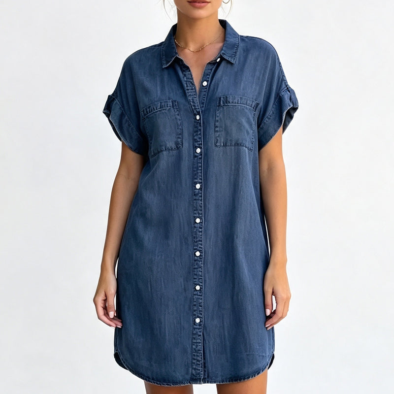 ⌛ Nur solange Vorrat reicht – danach regulärer Preis! 👗Lässiges Jeanskleid für Damen