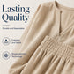 Damen Freizeit-Baumwoll-Leinen-Loungewear-Set