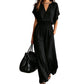 Damen Freizeit-Baumwoll-Leinen-Loungewear-Set