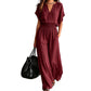 Damen Freizeit-Baumwoll-Leinen-Loungewear-Set