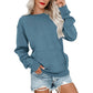 Damen Lässiges Oversized Rundhals-Sweatshirt